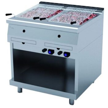 PARRILLAS PIEDRA VOLCÁNICA JEMI 750 mm fondo