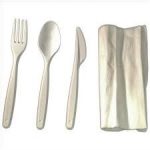 PACK 3 CUBIERTOS y SERVILLETA. Caja 400 packs