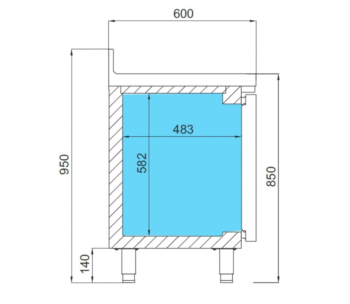 INFRICO - Mesa de refrigeración BMPP 1500 II - Imagen 3