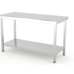 IDEACER - Mesa central eco soldadas 1 estante fondo 500