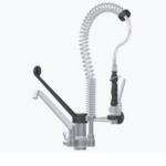 Grifo ducha dos aguas con grifo gerontológico altura 600 mm