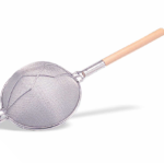 Colador doble malla en acero inoxidable. Reforzado