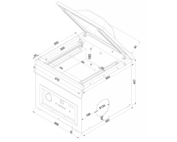 Envasadora al vació serie 500 - Edenox - Imagen 4